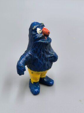 Vintage Sesame Street Herry Monster Minikin Figure Germany Heimo 2 inch rare